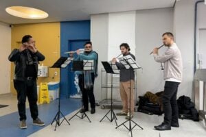 Alunos dos cursos de música