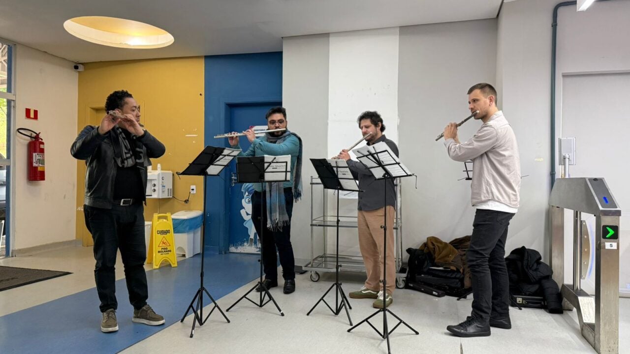 Alunos dos cursos de música