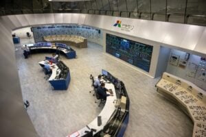 Sala de Controle Central da usina