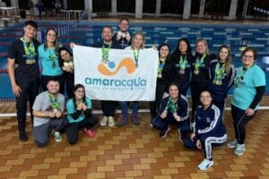 equipe de nadadores da AmarAcqua