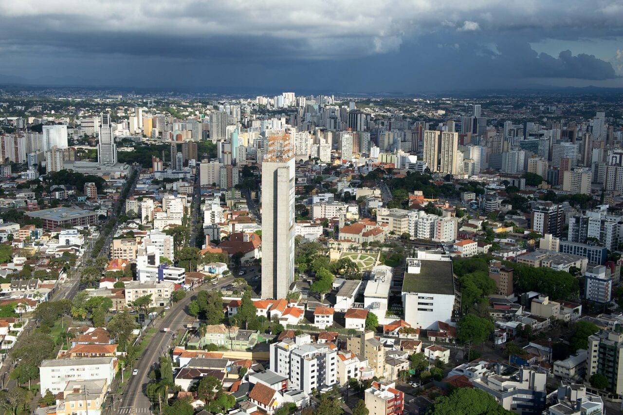 vista de cidade aérea