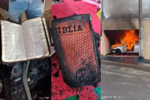 Bíblia após incêndio