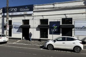 Fachada da Agência do Trabalhador