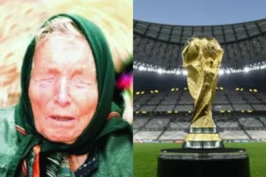 Vidente e taça da Copa do Mundo