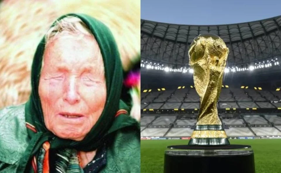 Vidente e taça da Copa do Mundo