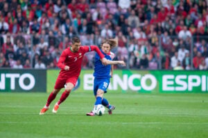 Cristiano Ronaldo (L), Luka Modric (R)