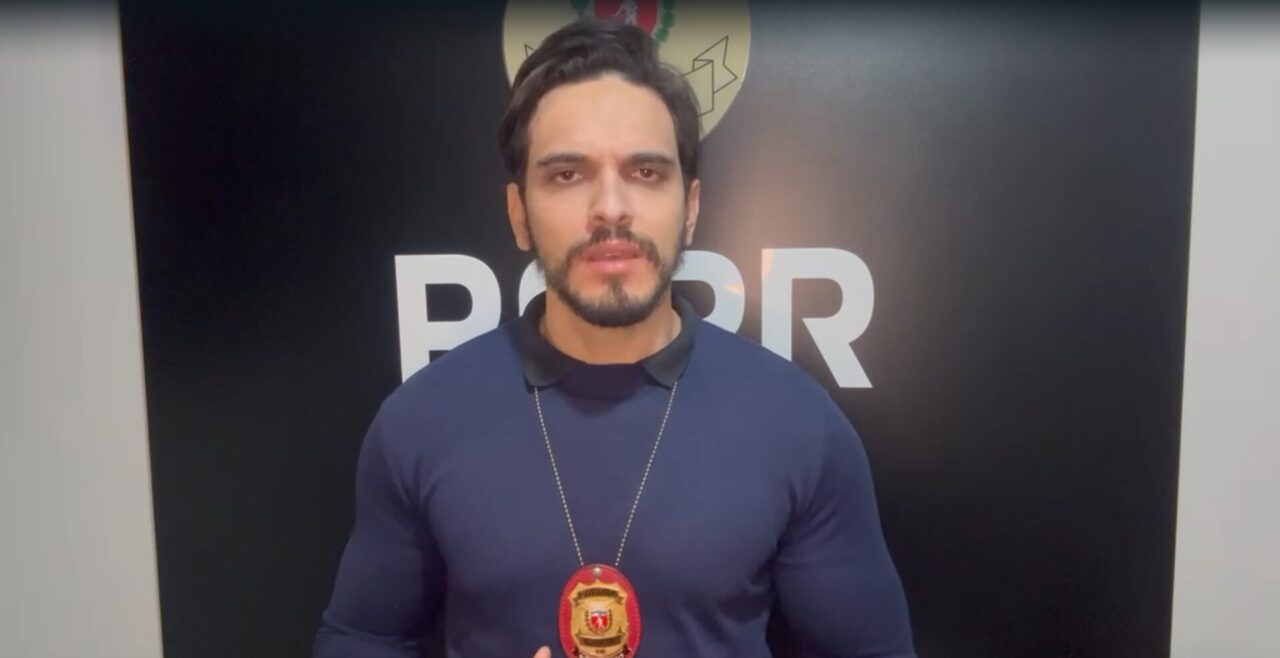 Delegado Wesley em vídeo que detalha crime sádico ocorrido no Neves, em Ponta Grossa