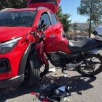 Colisão Moto Carro Ponta Grossa PG Avenida Monteiro Lobato