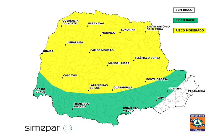 mapa simepar