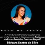 Falecimento de professora em ponta grossa