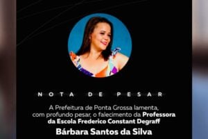 Falecimento de professora em ponta grossa