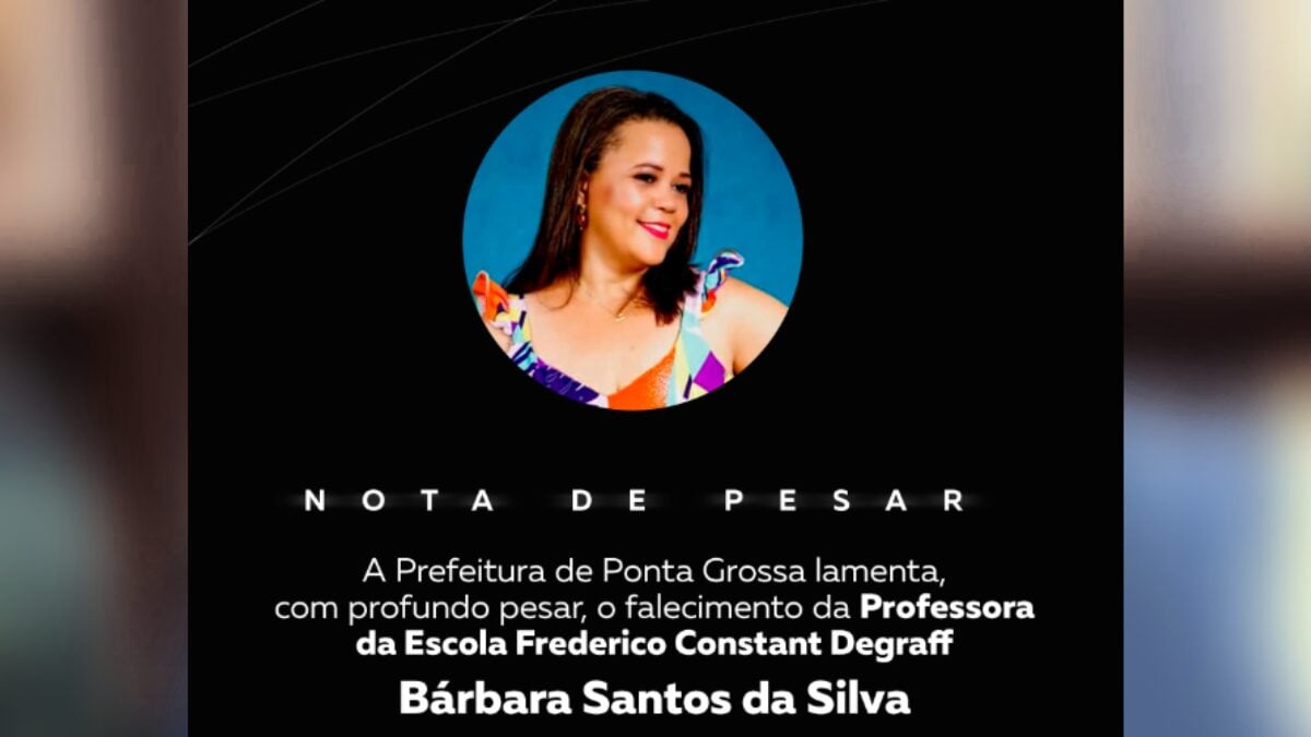 Falecimento de professora em ponta grossa
